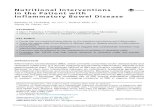 Nutritional Interventions in the Patient with Inflammatory Bowel Disease · 2018-04-12 · Nutritional Interventions in the Patient with Inflammatory Bowel Disease Berkeley N. Limketkai,