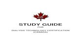 Dialysis Certification Study Guidedialysistechs.com/Dialysis Certification Study Guide.pdf · on the exam. The study guide will help you review core concepts and apply this to sample