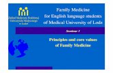 Family Medicine for English language students of Medical ...Basic data Suggested literature: • Principal handbook: Philip D.Sloane: Essential Family Medicine, 4 th Edition Additional