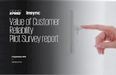 Value of Customer Reliability Pilot Survey report - Values of Customer... · The engagement is in two phases; a Pilot Survey and a Main Survey. The Pilot survey tests the survey design