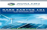 RARE EARTHS 101 - Avalon Rare Metalsavalonadvancedmaterials.com/_resources/pdf/REE101.pdf · 2019-01-14 · 58 Ce 59 Pr 60 Nd 61 Pm 62 Sm 63 Eu 64 Gd 65 Tb 66 Dy 67 Ho 68 Er 69 Tm