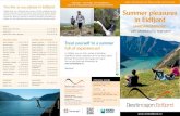 You live as you please in Eidfjord AND THE HARDANGERVIDDA ... · FREE INFORMATION BROCHURE WITH MAPS Summer pleasures in Eidfjord HARDANGERFJORD EIDFJORD – THE FJORD, THE WATERFALLS