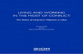 LIVING AND WORKING IN THE MIDST OF CONFLICT · LIVING AND WORKING IN THE MIDST OF CONFLICT: The Status of Long-term Migrants in Libya VII LIST OF ABBREVIATIONS DTM Displacement Tracking