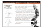 LUMBAR RADIOFREQUENCY ABLATION (RFA) › components › com_company › ... · LUMBAR RADIOFREQUENCY ABLATION (RFA) For Chronic Low Back Pain A lumbar radiofrequency ablation (RFA)