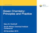 Green Chemistry: Principles and Practice › SACI2015 › pdf › SACI principles.pdf · 12 Principles 1. Prevention 2. Atom economy 3. Less hazardous chemical syntheses 4. Designing