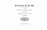 ROSTER - COnnecting REpositories · ROSTER (Third Edition) of State Officials of the State of Iowa 1984 Compiled by the CODE EDITOR'S OFFICE . Preface ... Developmental Disabilities