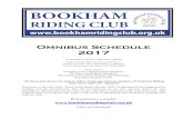 2017 Omnibus Schedule Web - Bookham Riding Club › wp-content › uploads › ... · DRESSAGE Saturday 1 April 11.00am start Class 1 BD Introductory A (2008) Section A – lead rein