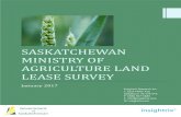 SASKATCHEWAN MINISTRY OF AGRICULTURE LAND LEASE …€¦ · Both pasture and cultivated. Cut and bailed the land. For hay. (2 respondents) Hay land rental. Hay land. (12 respondents)