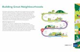 Building Great Neighbourhoods · + the removal of the oﬀ-leash dog park, seating and waste receptacles due to Altalink policy that restricts the amenities that can be provided along