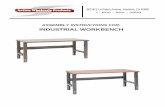 ASSEMBLY INSTRUCTIONS FOR: INDUSTRIAL WORKBENCH Height... · 2017-05-02 · ASSEMBLY INSTRUCTIONS FOR: INDUSTRIAL WORKBENCH 3611B E La Palma Avenue, Anaheim, CA 92806 1- 800 - 966