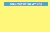 Argumentation Writing › wp-content › uploads › ... · Look at this argumentation paragraph. Highlight each of the parts (1-4) of this piece. Topic Sentence A B Explanation Counter-argument