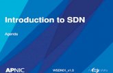 Introduction to SDN · – Introduction to OpenFlow – Lab • Using MiniNet network simulator • OpenDaylight Controller • MiniNet and OpenDaylight Controller • Cisco OpenFlow