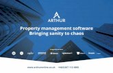 Property management software Bringing sanity to …...Certified advisors Accountants and bookkeepers Virtual managers Arthur offers an accreditation for accountants and bookkeepers