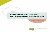 SUMMER STUDENT INTERNSHIP PROGRAM › ... › 11 › Summer-Student-Internships-2018.pdf · 2018-11-30 · All project leads felt the administrative processes were clear and efficient,