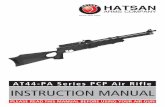 AT44-PA Series PCP Air Rifle INSTRUCTION MANUAL · 2018-12-20 · 2 Thank you for choosing AT44PA PCP air rifle. Always use caution when operating this rifle. Learn and obey the laws