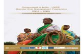 Government of India - UNDP · Government of India - UNDP Disaster Risk Management Programme 2002 – 2009 ... of strategies, appraised the key priority areas of Disaster Risk Management