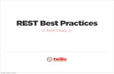 REST Best Practices - php[architect] · D. Keith Casey, Jr - CodeWorks 2011 In the un-beginning... • Web Services • SOAP • XML-RPC • XML over HTTP • Other random junk..