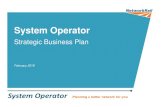 System Operator - Network Rail...System Operator Strategic Business Plan Network Rail 3 about the future of the railway and its place in the overall transport system. The System Operator