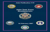 JP 3-33 Joint Task Force Headquarters5-00.2, Joint Task Force Planning Guidance and Procedures, to JP 3-33, Joint Task Force Headquarters Reduces redundancy with other joint publications