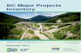 Major Projects Inventory - British Columbia...The BC Major Projects Inventory (MPI) contains summary information on major projects in the Province of British Columbia, Canada, that