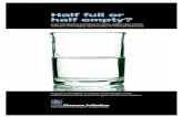 Half full or half empty? · 2007-11-08 · Half full or . half empty? A set of indicative guidelines for water-related risks and an overview of emerging opportunities for financial