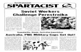 NUMBER 133 AUGUST/SEPTEMBER 1989 40 cents Soviet … · NUMBER 133 AUGUST/SEPTEMBER 1989 40 cents Soviet Workers Challenge Perestroika the powerful strike by Soviet miners has not