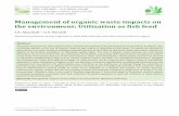 Management of organic waste impacts on the environment: Utilization as fish … · 2016-10-04 · Proper utilization of organic wastes can contribute significantly to reduce feed