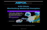 ASNA Marketing Material Samples - ASPCApro · 2020-05-07 · Sample #1 S/N Clinic Marketing Material Samples 2 8.5” x 11” 4-Color Flyer 24” x 18” 4-Color Poster NSNRT Clinics