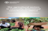 The agricultural sectors in nationally determined ... · on Climate Change (UNFCCC) adopted the landmark Paris Agreement on climate change. Through the Paris Agreement, developed