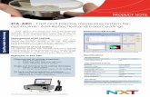 NXT€¦ · ETA-ARC. PRODUCT NOTE Fast and precise measuring system for 02556 02480 0.3488 DE Lab: 14 65 ophthalmic Anti-Reflection and hard coatings AudioDev offers a fast, precise