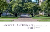 Lecture 11: Self Balancing - courses.cs.washington.edu...Lecture 11: Self Balancing Trees CSE 373: Data Structures and Algorithms 1. Administrivia Midterm Assessment-Goes live Friday