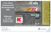 2.23 Acre Commercial Development Site Offered · distance of downtown, shopping, hospitals, dining, transportation, entertainment, schools, lake, and casinos. Site is conveniently