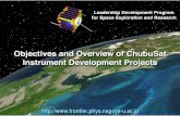 Objectives and Overview of ChubuSat Instrument ......ChubuSat Instrument Development Projects Project-based instrument development program NOT predeﬁned laboratory work class Mixture