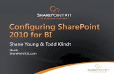 Shane Young & Todd Klindt...PowerPivot Snapshots • App pool account has to be a local admin ... Areas of business intelligence Self-service and person al Business intelligence in