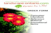 ORDER FORM • Consumer Literature • Reference Items...and leave a positive first impression on new customers. Pkg. of 100.....$32.00 IPM Leaflets This flyer explains IPM practices,