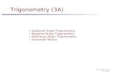 Trigonometry (3A) - Wikimedia › wikiversity › en › a › a9 › ... · Quadrant Trigonometry 4 Young Won Lim 12/12/09 Oblique Triangles Trigonometry a sin A b sinB c sinC c2