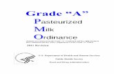 Pasteurized Milk Ordinance...Grade “A” Pasteurized Milk Ordinance, Including Provisions from the Grade “A” Condensed and Dry Milk Products and Condensed and Dry Whey--Supplement