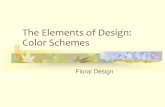 The Elements of Design: Color Schemesbishopaged.weebly.com/uploads/3/7/4/9/37498793/... · Color Schemes What is a Color Scheme? Color Scheme is a plan for organizing colors according
