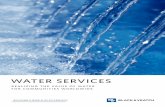 WATER SERVICES - Black & Veatch...Black & Veatch Water Services We make the use of water - whether it’s raw water, drinking water, wastewater, stormwater, or recycled water - resilient,