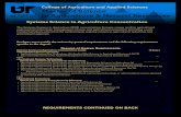 College of Agriculture and Applied Sciences Master of ...€¦ · College of Agriculture and Applied Sciences Master of Science in Agriculture & Natural Resources Systems Science
