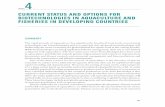 chApter current stAtus AnD options for Biotechnologies in ... · chApter 4 current stAtus AnD options for Biotechnologies in AquAculture An D fisheries in Developing countries 195