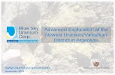 Advanced Exploration at the Newest Uranium/Vanadium District in Argentina · 2018-11-06 · Value Base & Upside Potential Amarillo Grande Project 19 Mlbs U 3 O 8 Inf. Resource (24