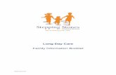 Long Day Care - sharingthecare.com.au€¦ · Updated July 2018 Stepping Stones Head Office: 1300 665 699 Email: tarryn@sharingthecare.com.au Post: Po Box 70, Ulverstone Tas 7315