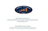 AKDENİZ UNIVERSITY INTERNATIONAL STUDENT ...Application Dates for the Akdeniz University International Student Exam (AKDENİZ YÖS) January 20- May 27, 2020 Deadline for Payment of