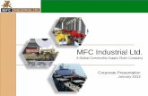 MFC Industrial Ltd.s21.q4cdn.com/457099230/files/doc_presentations/2013/2017_1421… · obligation and expressly disclaim any intention or obligation to update or revise any forward-looking