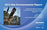 2013 Site Environmental ReportChapter 2 – Site Sustainability Plan (SSP) 2013 Statistics – 271 million kilowatt hours of electricity – 128,000 gallons of fuel oil – 16,000