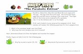 “The Parabolic Edition” - Dunkerton High School...“The Parabolic Edition” Red Bird, Yellow Bird, Blue Bird and Black Bird are angry with the pigs. The pigs stole the bird’s