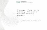 Guidelines for the Early Career Researcher Award …€¦ · Web viewForms for the Early Career Researcher Award Established October 2018 (Updated November 19, 2019) Deanship of Scientific