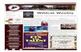 Wildcat Weekly - Palestine Independent School District...Wildcat Weekly October 11, 2019 Volume 8: Issue 8 Palestine Independent School District ... The Ladycats will resume play in