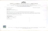 VALLABH STEELS LIMITED - Bombay Stock Exchange · VALLABH STEELS LIMITED 1 Va llab h NOTICE Notice is hereby given that the 36th Annual General Meeting of the members of Vallabh Steels
